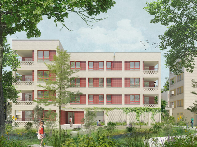 courtyard view: entrance with pergola