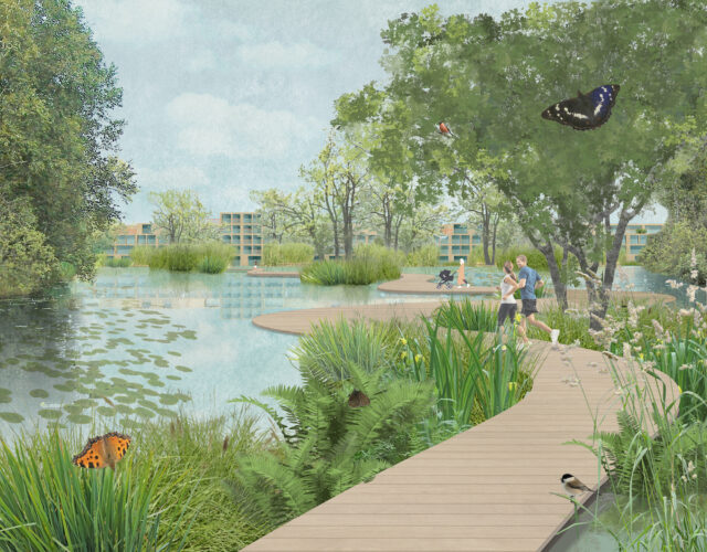 walkway aroud the Krabbeplaas